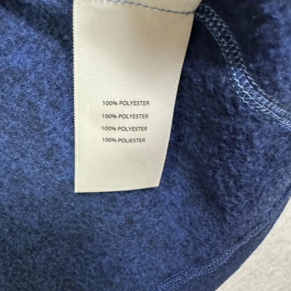 Women's Navy Blue Cowl Neck Sweatshirt - Picture 4 of 4